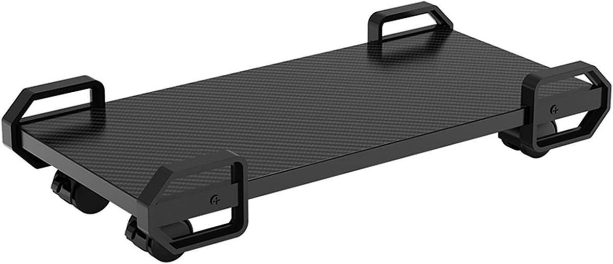 Computerhouder - PC Stand - Bureau Organisatie - Verrijdbaar Ontwerp - Maat S - Wit