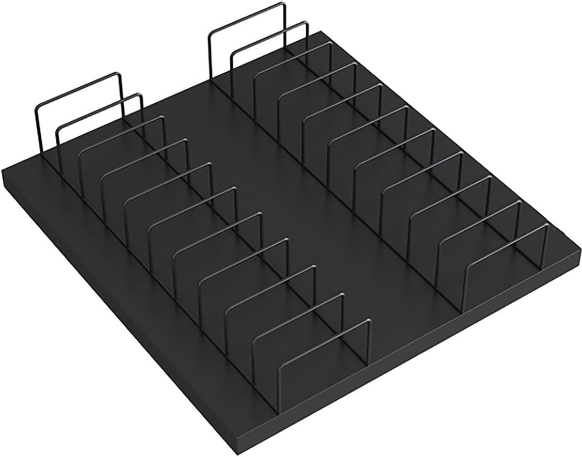 Compacte Tegelstandaard - Monsterstandaard Display - Beurzen Evenementen Retail - Versterkt IJzeren Frame - 35x33x25 cm - Zwart