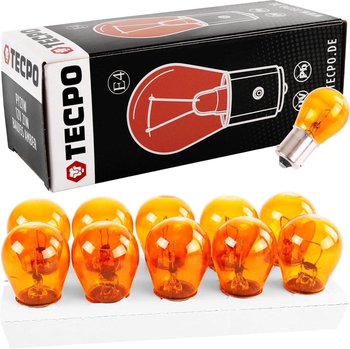 Knipperlichten Oranje - Richtingaanwijzer Lampen - Auto Verlichting - 50 Stuks Set - 12V 21W - Oranje