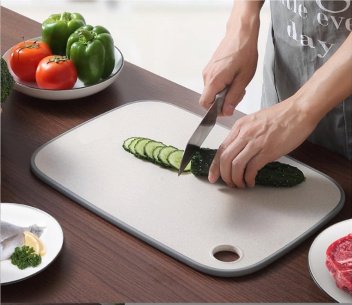 Snijplank - Hakblok Keuken - Groenten Fruit - Duurzame Constructie - 25.5 x 37cm