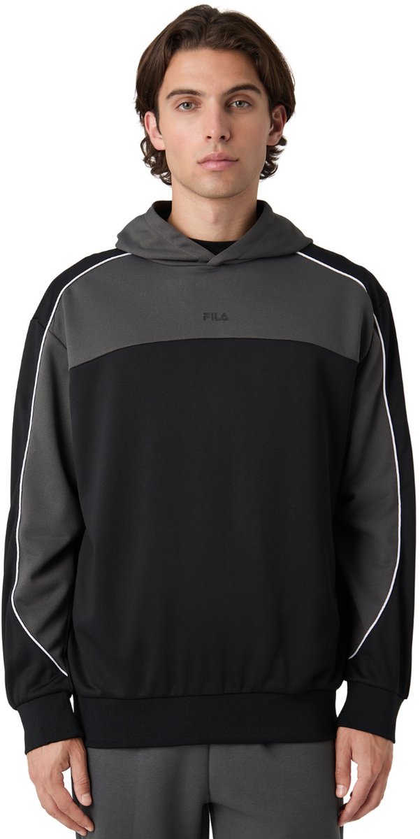 Fila Sweater Heren Rivoli Zwart-Grijs