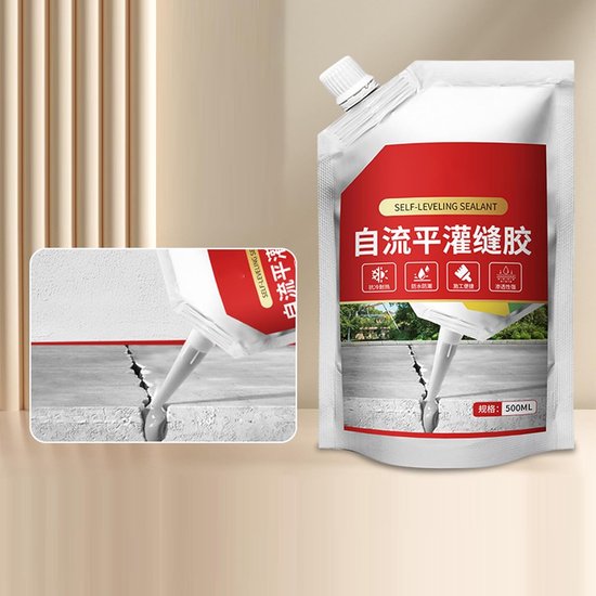 Kit Buiten - Waterdichte Afdichting - Scheuren Vullen - Zelfnivellerend Lekvrij - 500 ml van Merkloos — afbeelding 3