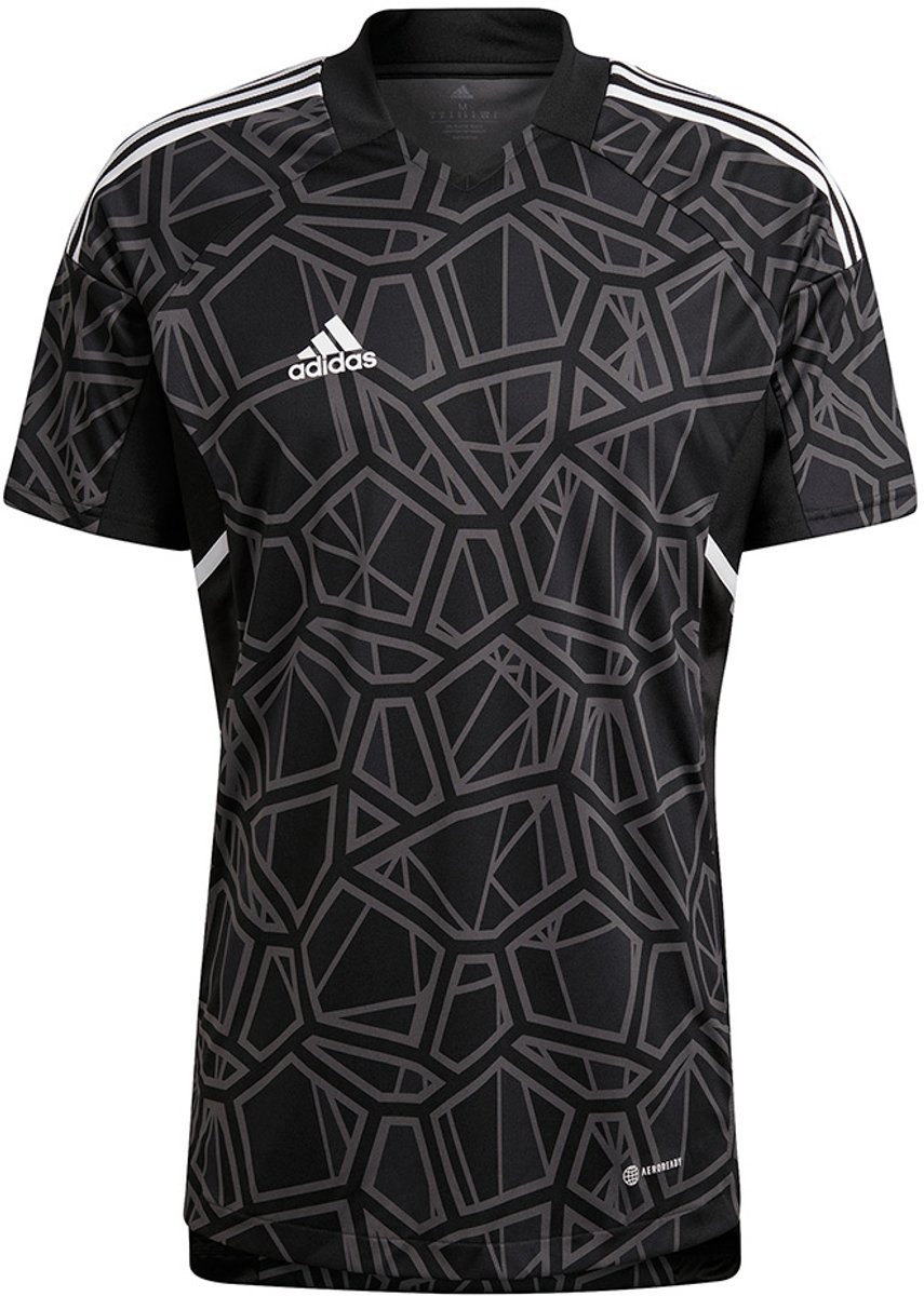 adidas teamwear T-shirt Heren Condivo 22 Goalkeeper Jersey Short Sleeve Zwart - Maat M
