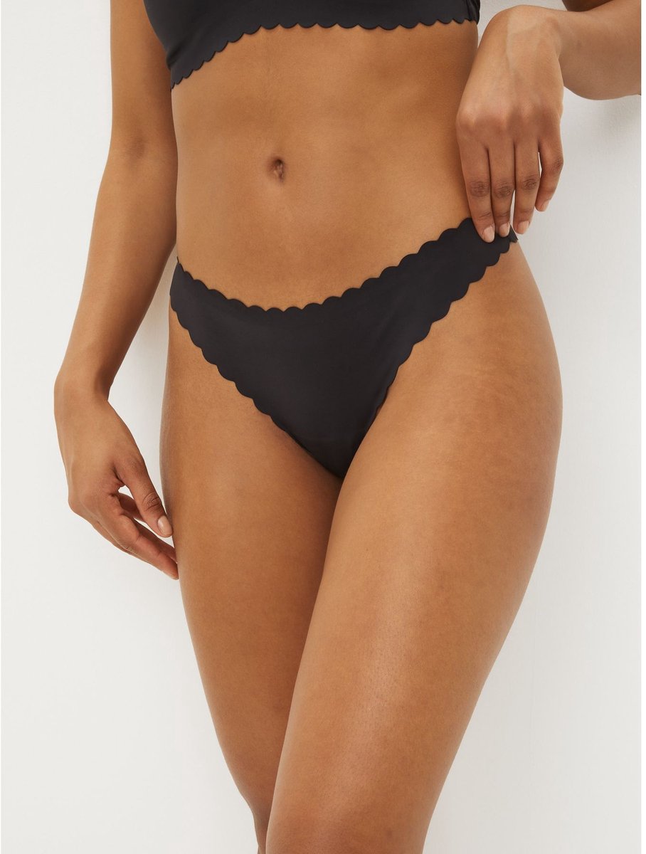 Next - Dames - No VPL slipje met geschulpte rand - Zwart