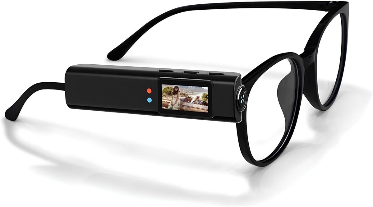 Sportbril Met Camera - Camera Recorder - 2.7K WiFi - Actie Camera - Eerste Persoons Opname - S110 - Zwart