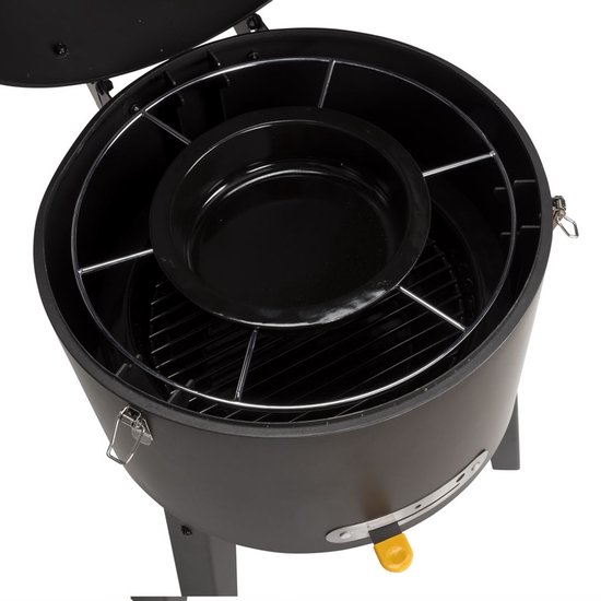 Boretti - Tonello houtskoolbarbecue - BBQ - ø 37 cm - Zwart - draagbaar