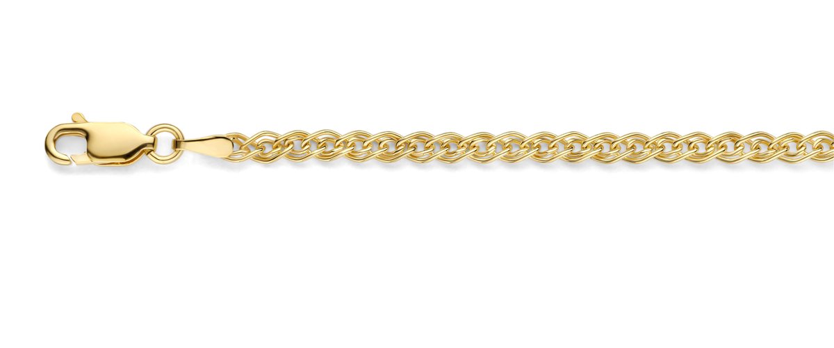 Mori Gold Filté 3,0mm brede armband, GM schakel, goud gevuld 1/20