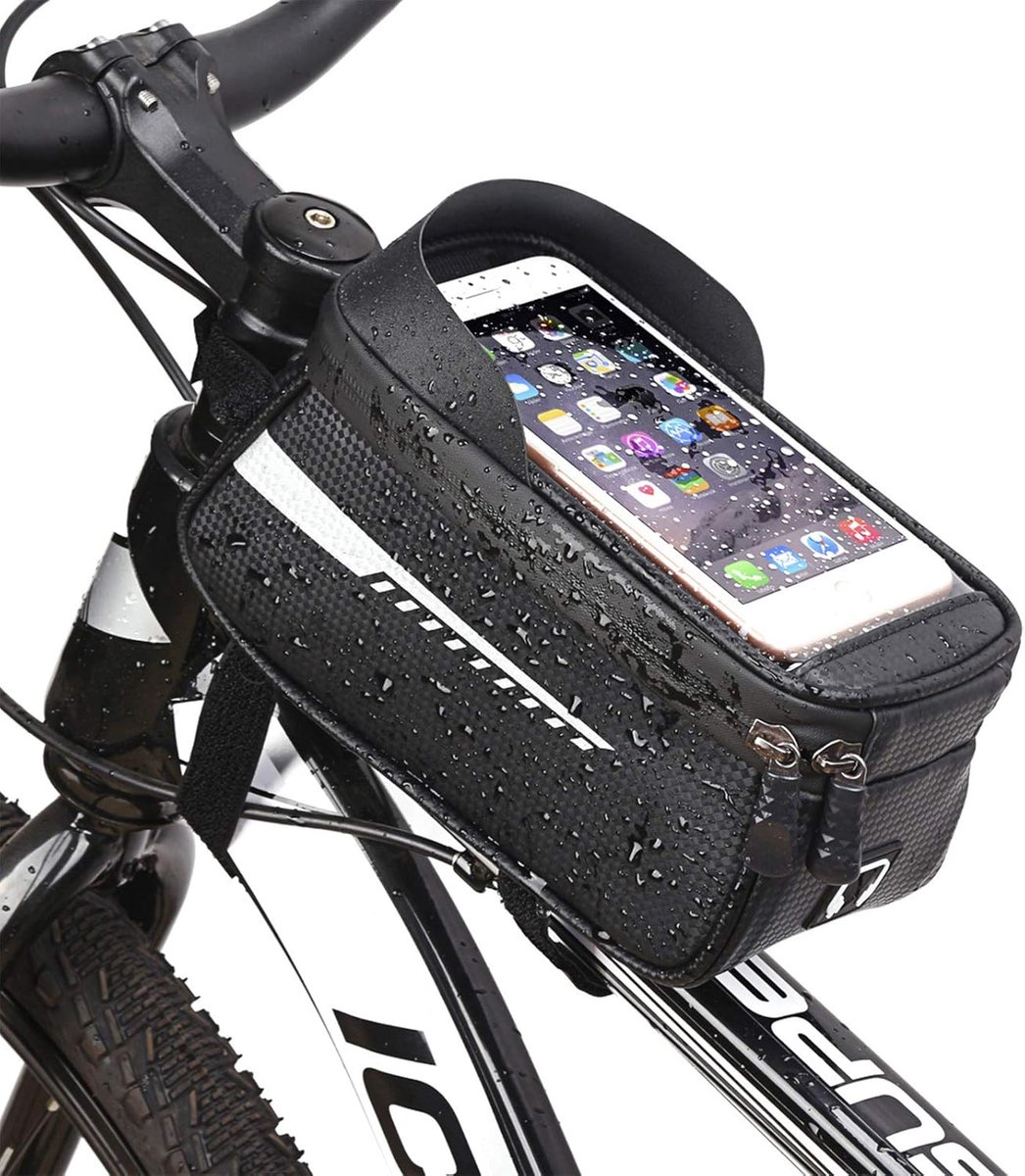 Telefoontas - Fietstassen - fietstas - fietstassen - fietstassen dubbel - fietstas enkel - fietstas enkele - fietstas rugzak - fietstas dubbel - waterdicht universeel voor bakfiets - 23x13x10
