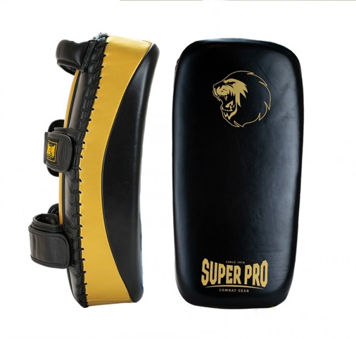 Super Pro Combat Gear Thaipad leder Zwart/Goud