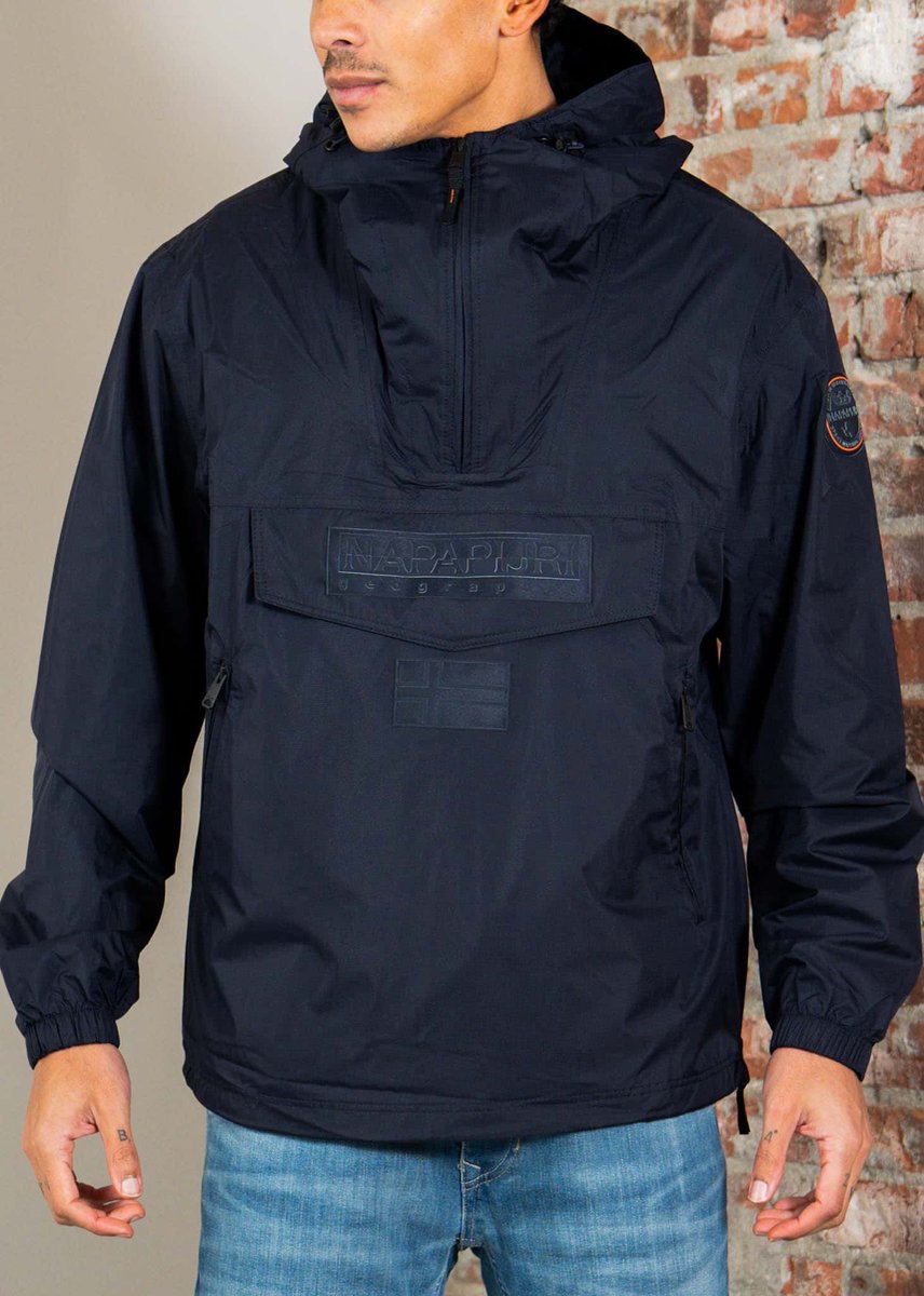 Napapijri Lightweight Packable Rainforest Overhead rf next Jacket blu Bleu Marine |
