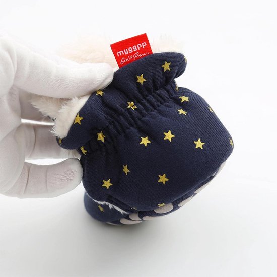 Zachte katoenen baby booties voor 0-18 maanden - antislip en comfortabel — afbeelding 3
