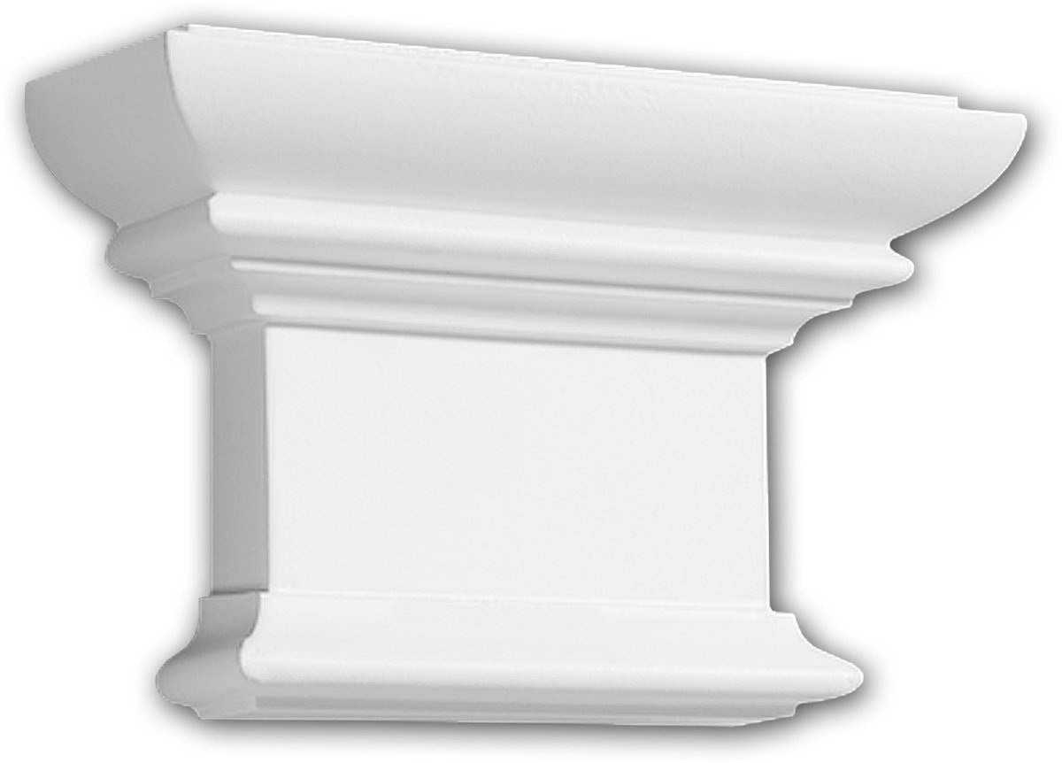 Pilaster kapiteel 121008 Profhome Sierelement Dorische stijl wit