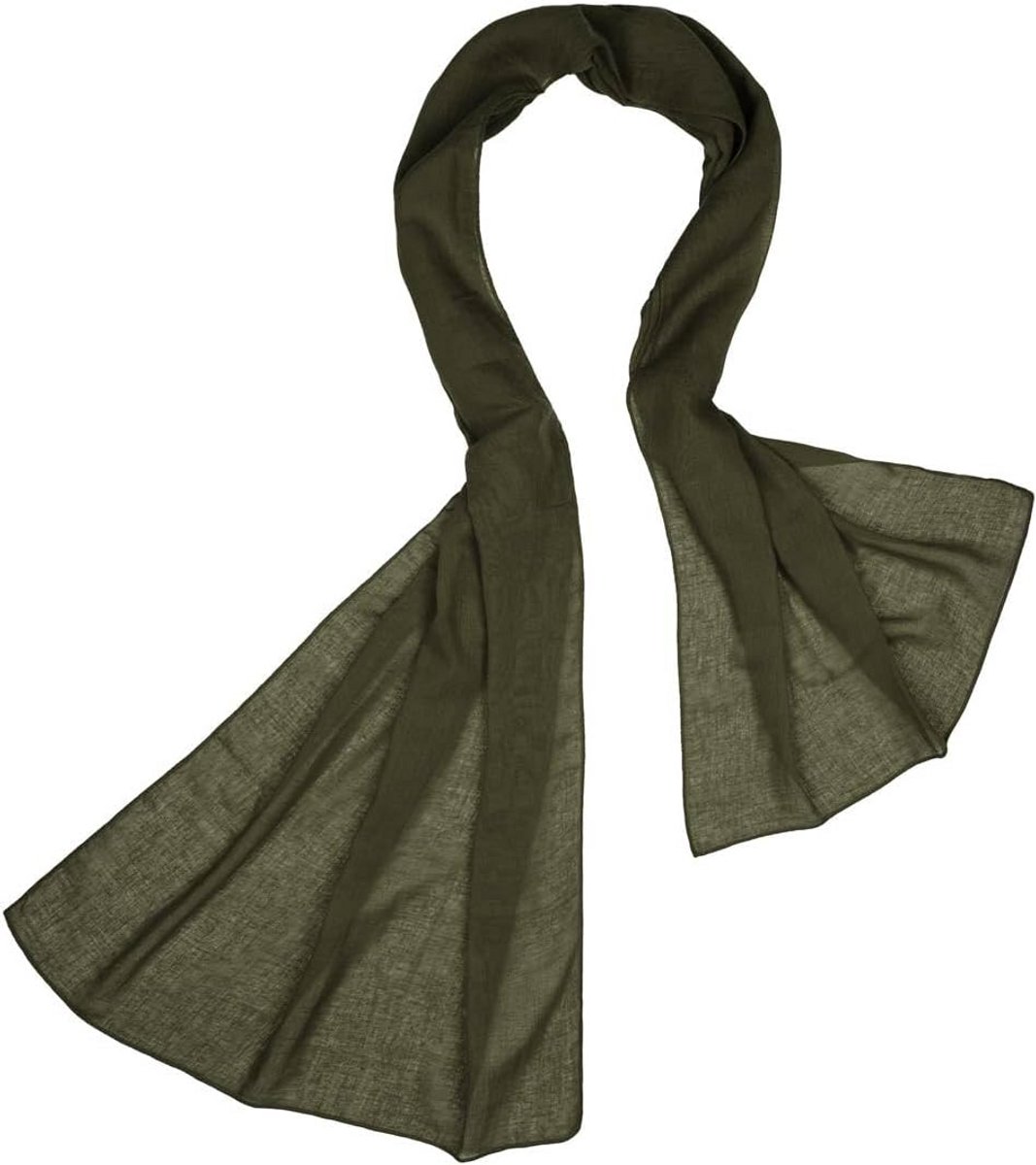 Sjaal - Paars, 180 x 50 cm - Hoofddoek voor Dames en Heren - Ideale Stola voor Alle Seizoenen