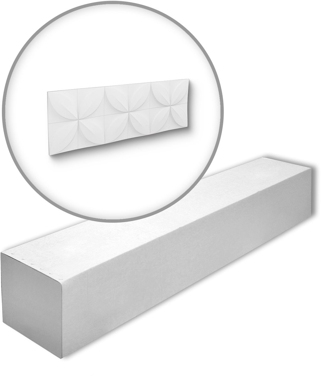 NMC FLOWER-box ARSTYL Noel Marquet 1 doos 5 stukken 3d muurpaneel modern design wit | 2,15 m2
