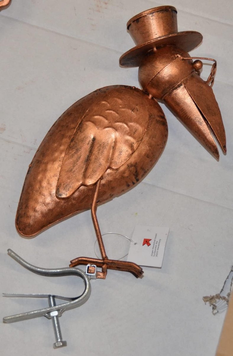 Dakfiguur koper-look 32 cm - Hekfiguur dakversiering