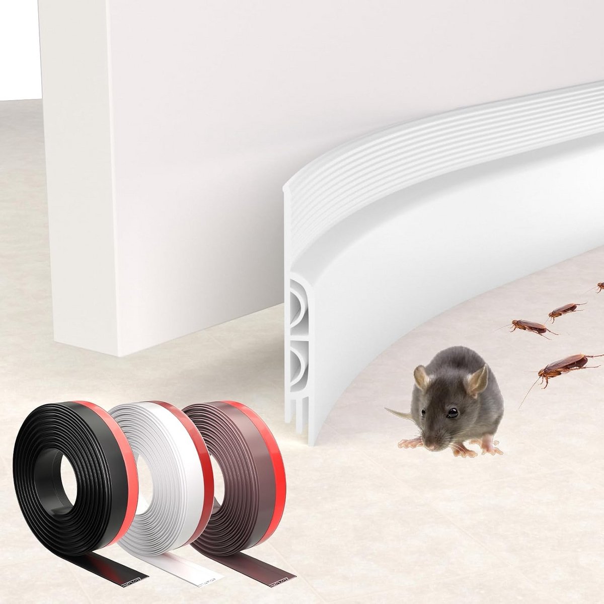 Deurtochtstopper 99 inch Wit - Ideale Oplossing voor Iedere Deur
