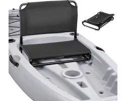 VEVOR 1 X Kajakzitje 2 cm Dik, metalen Bootzitje, Vervangend Zitje (Upgrade & Opvouwbaar) voor Tamarack Tahoma Tioga Spitfire Kenai Daylite, Geschikt voor Sit-On-Top/Vis-/Opblaaskajaks en Roeiboten