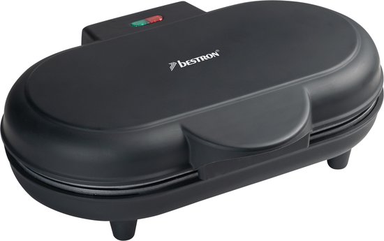 Bestron Wafelijzer - ADWM1000BL - 1000W - 10 hartvormige wafels - Anti aanbaklaag - Zwart - 5 jaar garantie van Bestron — afbeelding 5