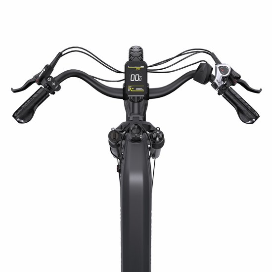 ONESPORT Elektrische Fiets OT05PRO - 810Wh Verwijderbare Batterij - 140km Actieradius - 28" Wielen - Shimano 7 Versnellingen - Hydraulische Schijfremmen - Aluminium Frame - LCD Display & APP - Elektrische Stadsfiets - Technisch grijs van ONESPORT — afbeelding 4