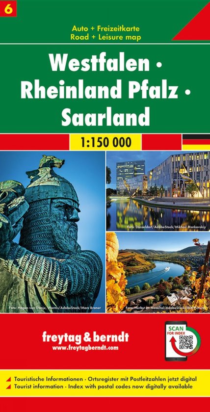 Freytag&Berndt Wegenkaart 06 Westfalen, Rheinland Pfalz, Saa ... - cover