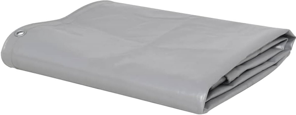 Waterdicht Beschermzeil - Afdekzeil PVC - Tuinmeubelen Afdekken - Scheurvast UV-bestendig - 3x4 m - Grijs