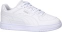 Linker witte Puma Caven III sneaker met veters, perforaties en Puma-logo.