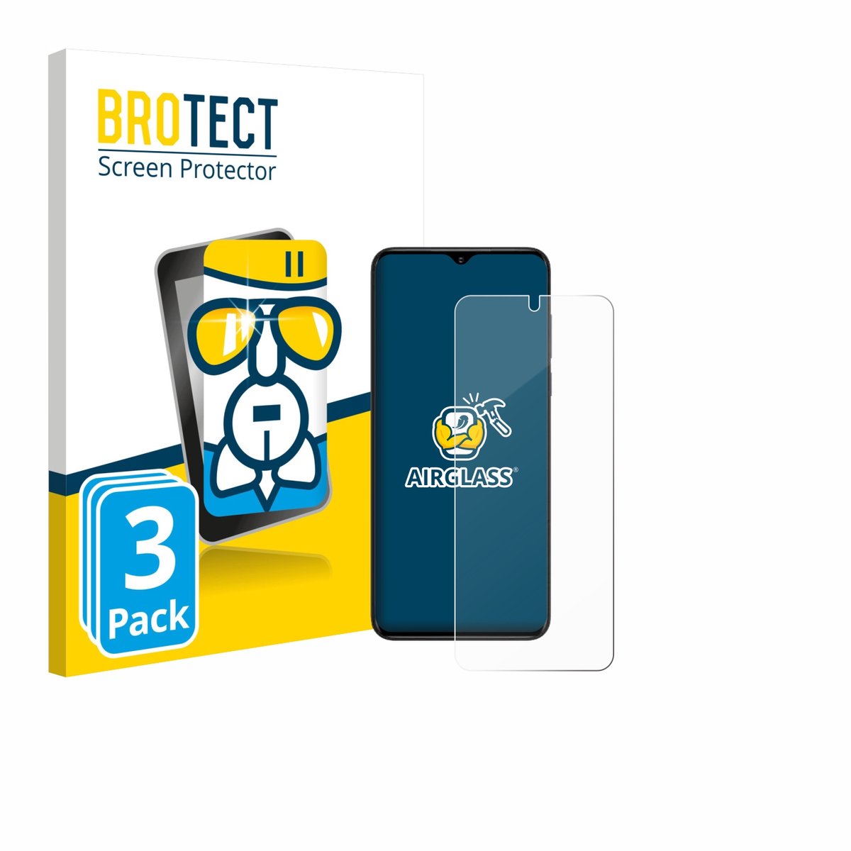 Screenprotector 3 Stuks voor ZTE Nubia Neo Beschermglas transparant