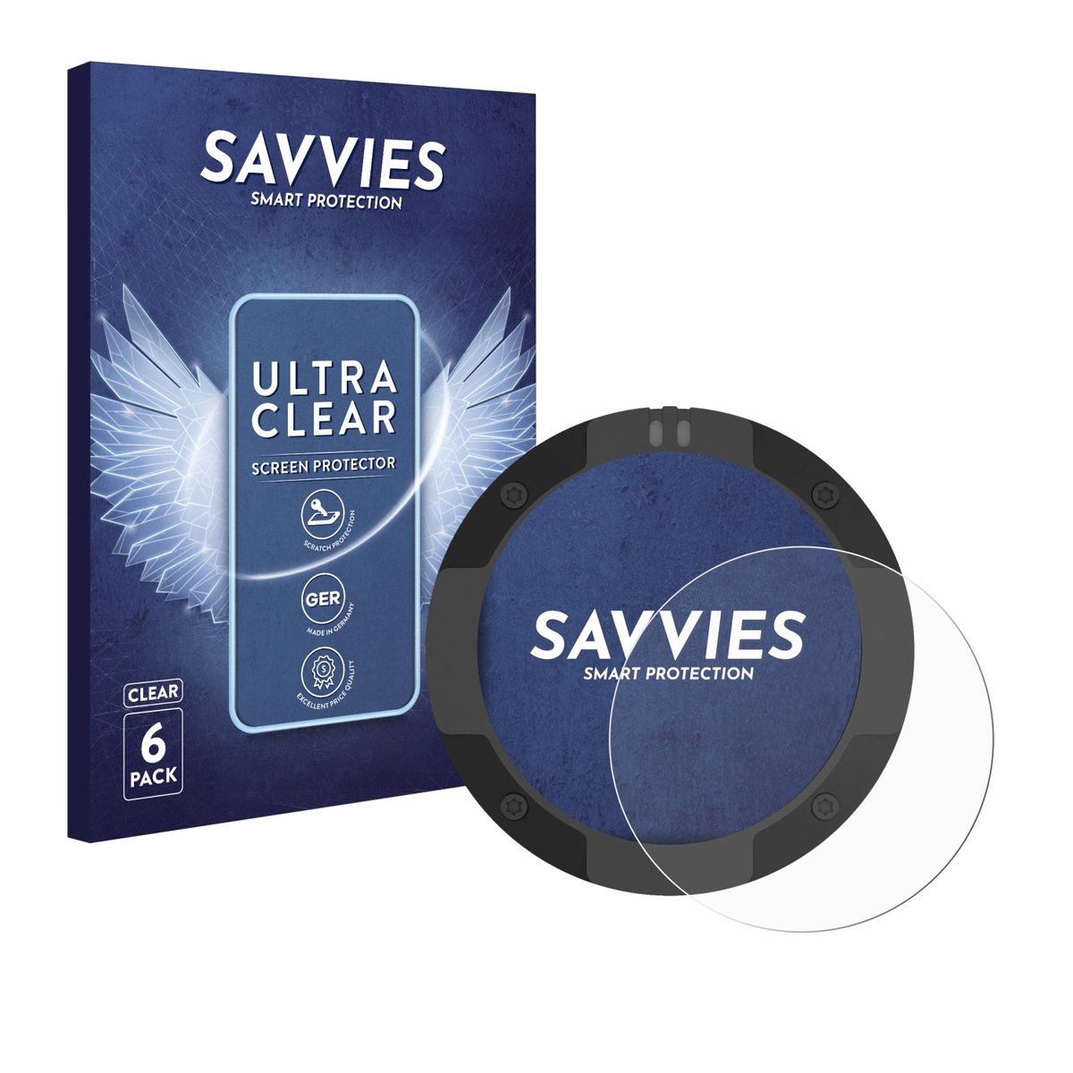 Savvies - Screenprotector voor Beeline Moto II - Folie Beschermfolie transparant 6 Stuks