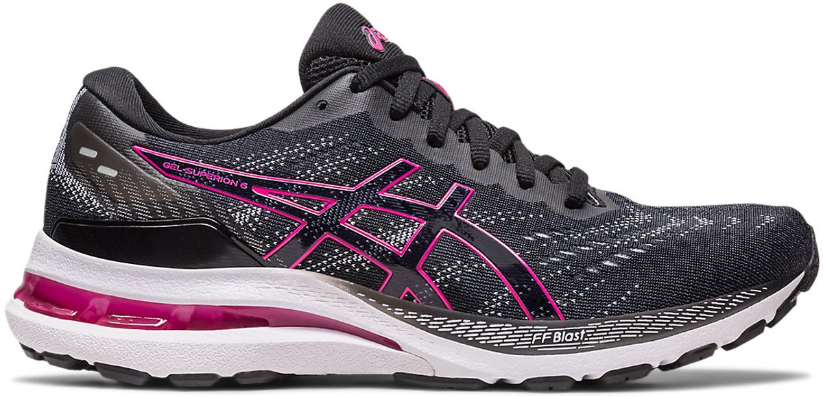 Asics GEL-SUPERION 6 -Hardloopschoen – Dames Zwart