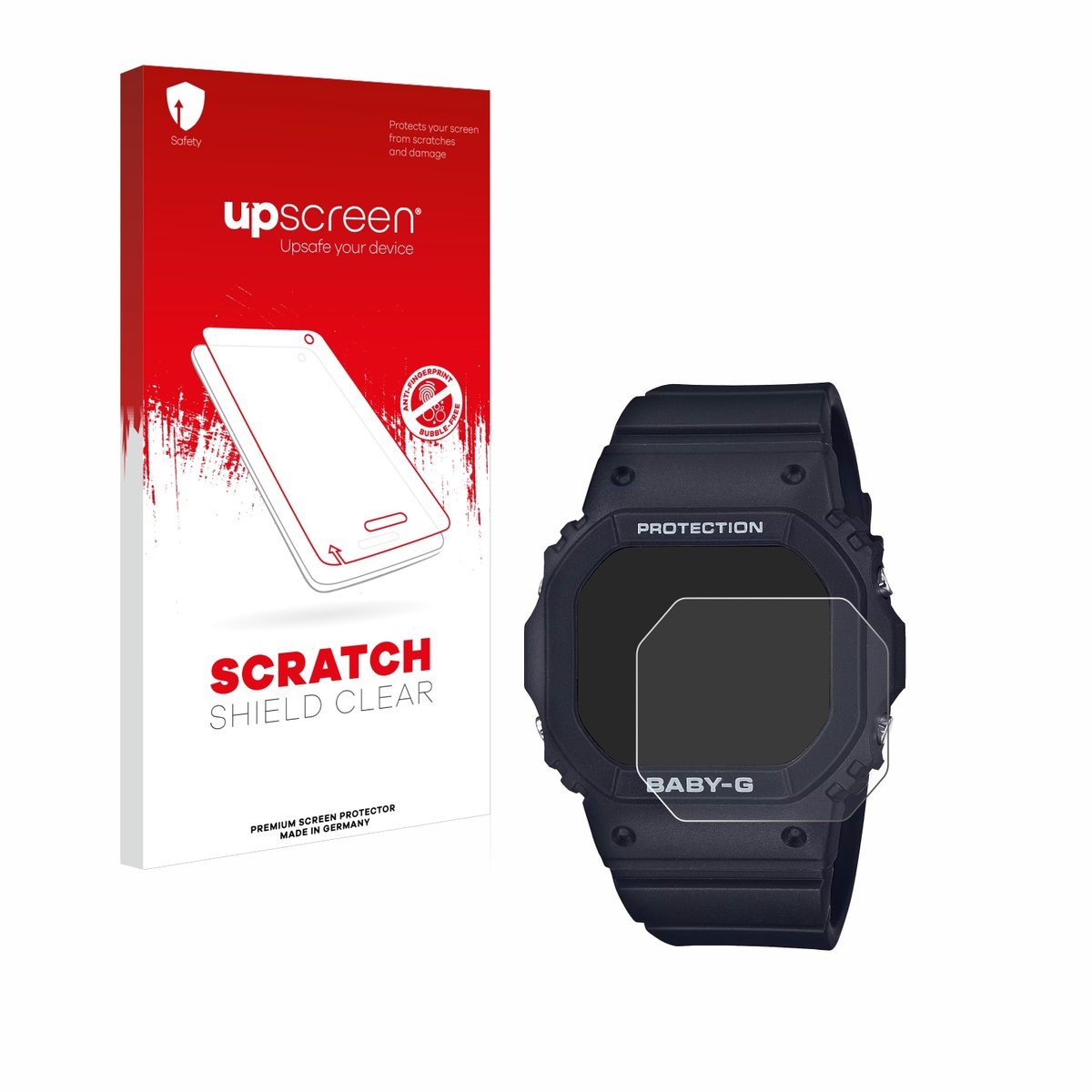 upscreen - Screenprotector voor Casio Baby-G BGD-565 - Folie Beschermfolie transparant