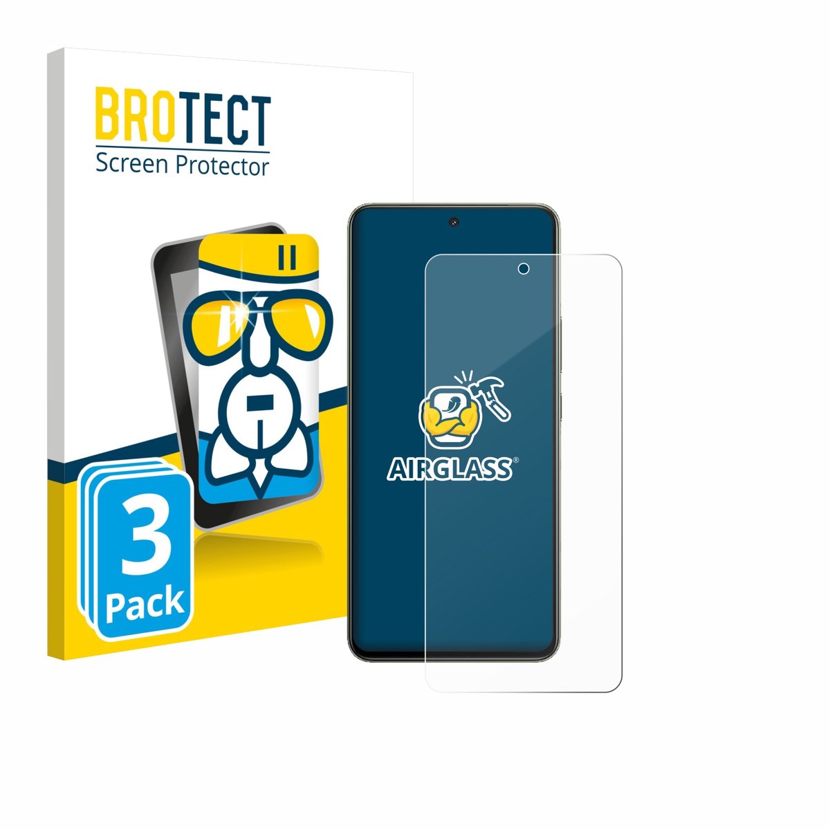 Screenprotector 3 Stuks voor Vivo Y400 Pro Beschermglas transparant