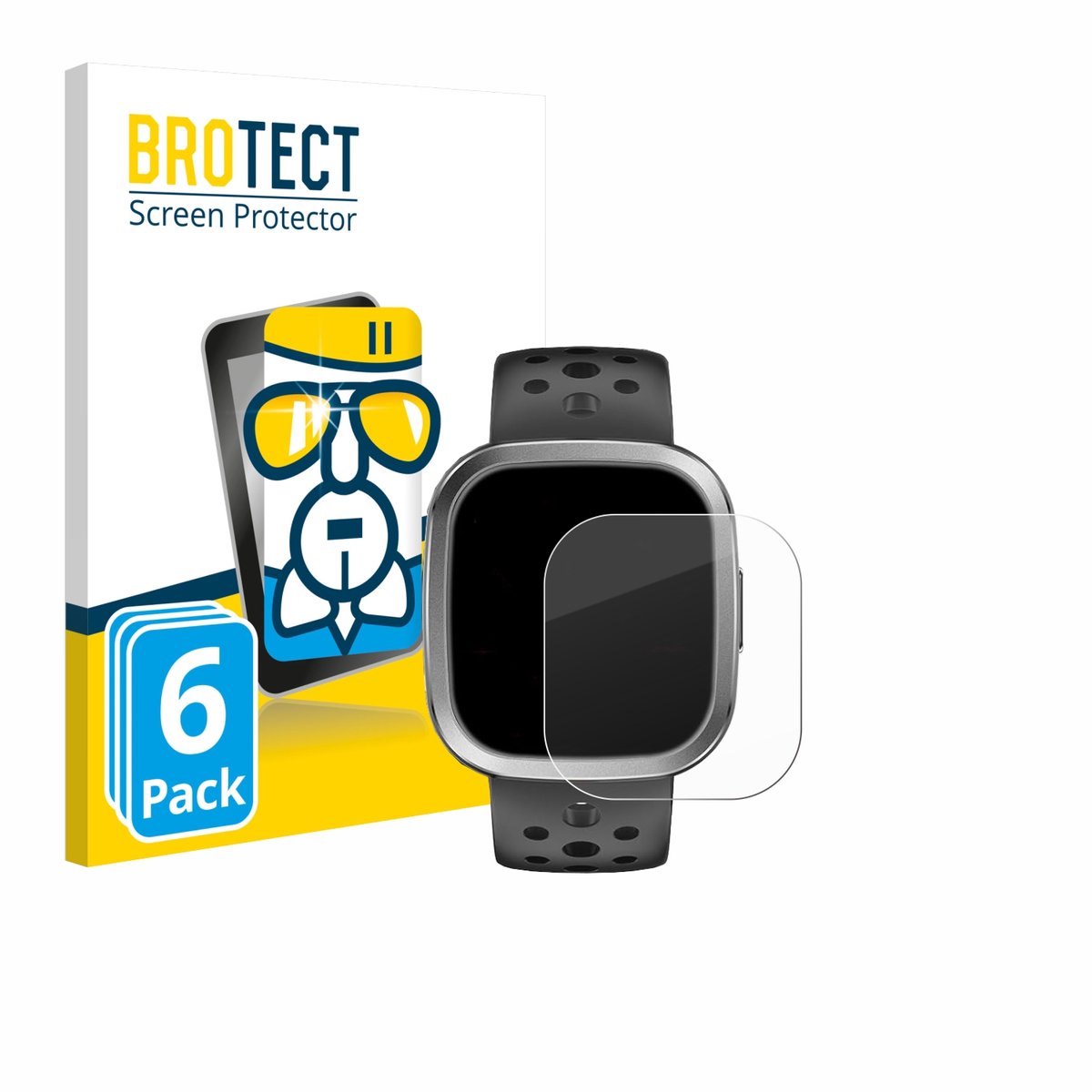 Screenprotector 6 Stuks voor YYKY Smartwatch 1.72" Beschermglas transparant