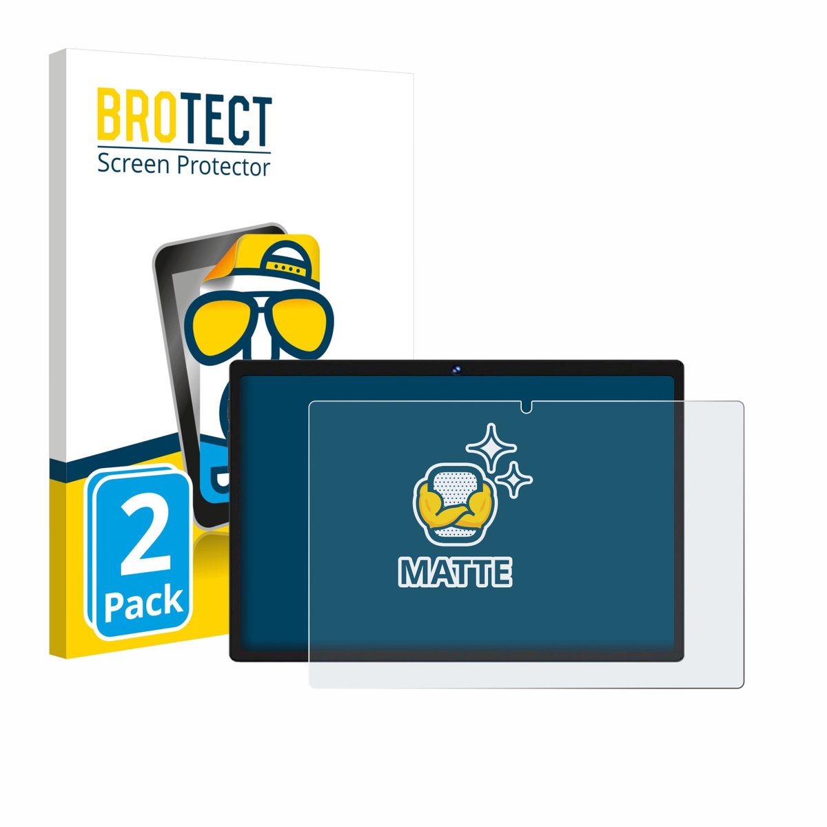 BROTECT - Screenprotector voor Biegedy B29 10.1" - Folie Beschermfolie matte 2 Stuks