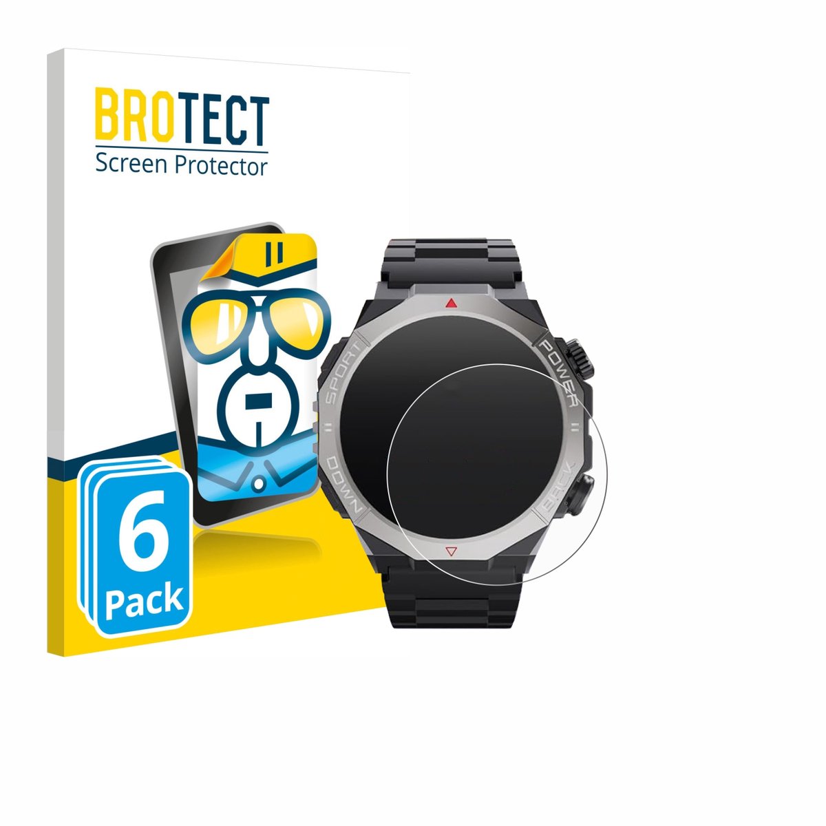 BROTECT - Screenprotector voor Ddidbi S10 1.39" - Folie Beschermfolie transparant 6 Stuks