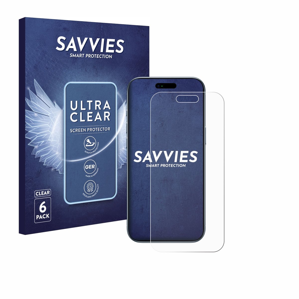 Savvies - Screenprotector voor Apple iPhone Air - Folie Beschermfolie transparant 6 Stuks