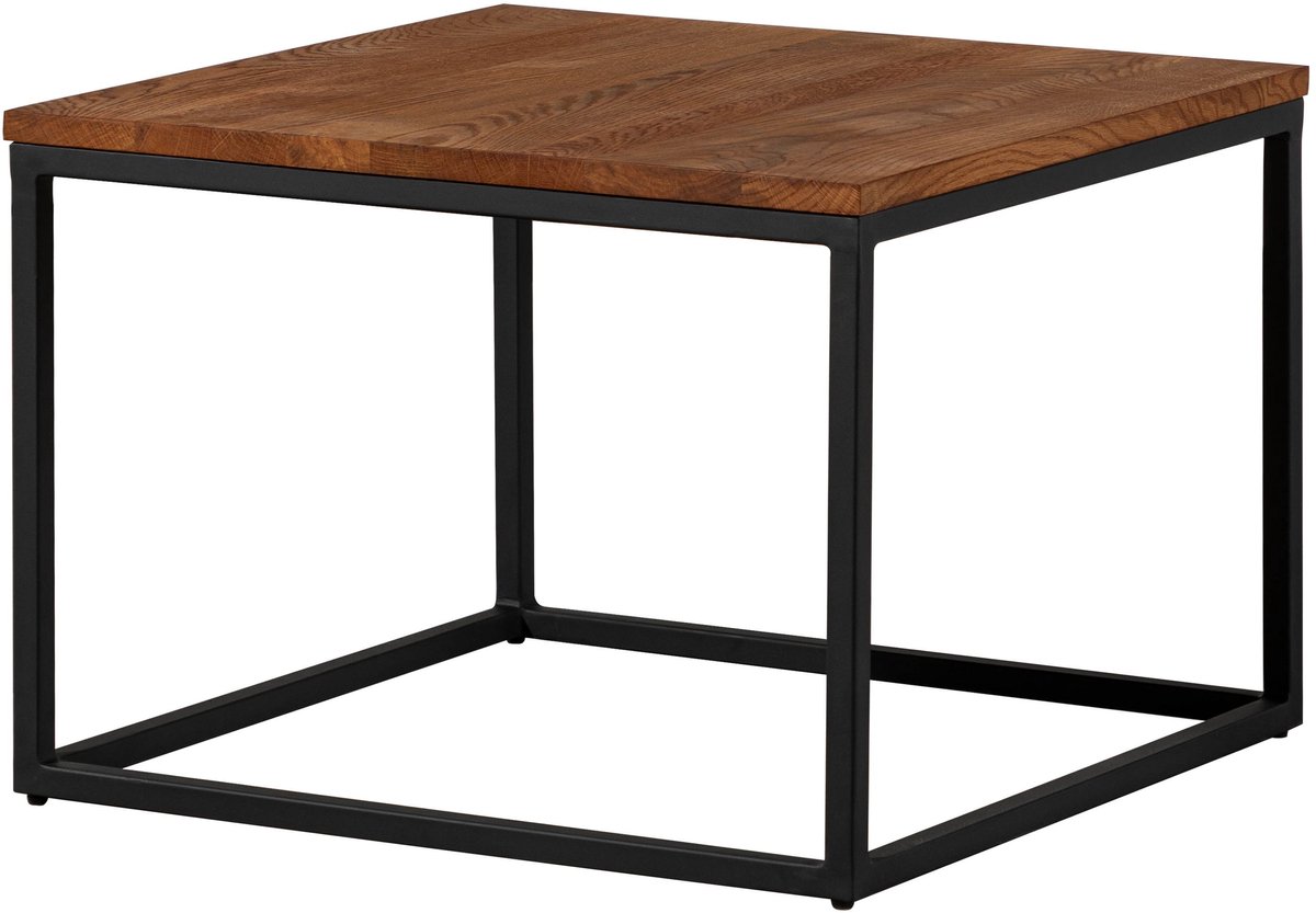 MASSIVMOEBEL24 .DE LOUNGE COLLECTION #07 salontafel blank geolied massief hout wilde eik 60x60x43 cm (BxTxH)