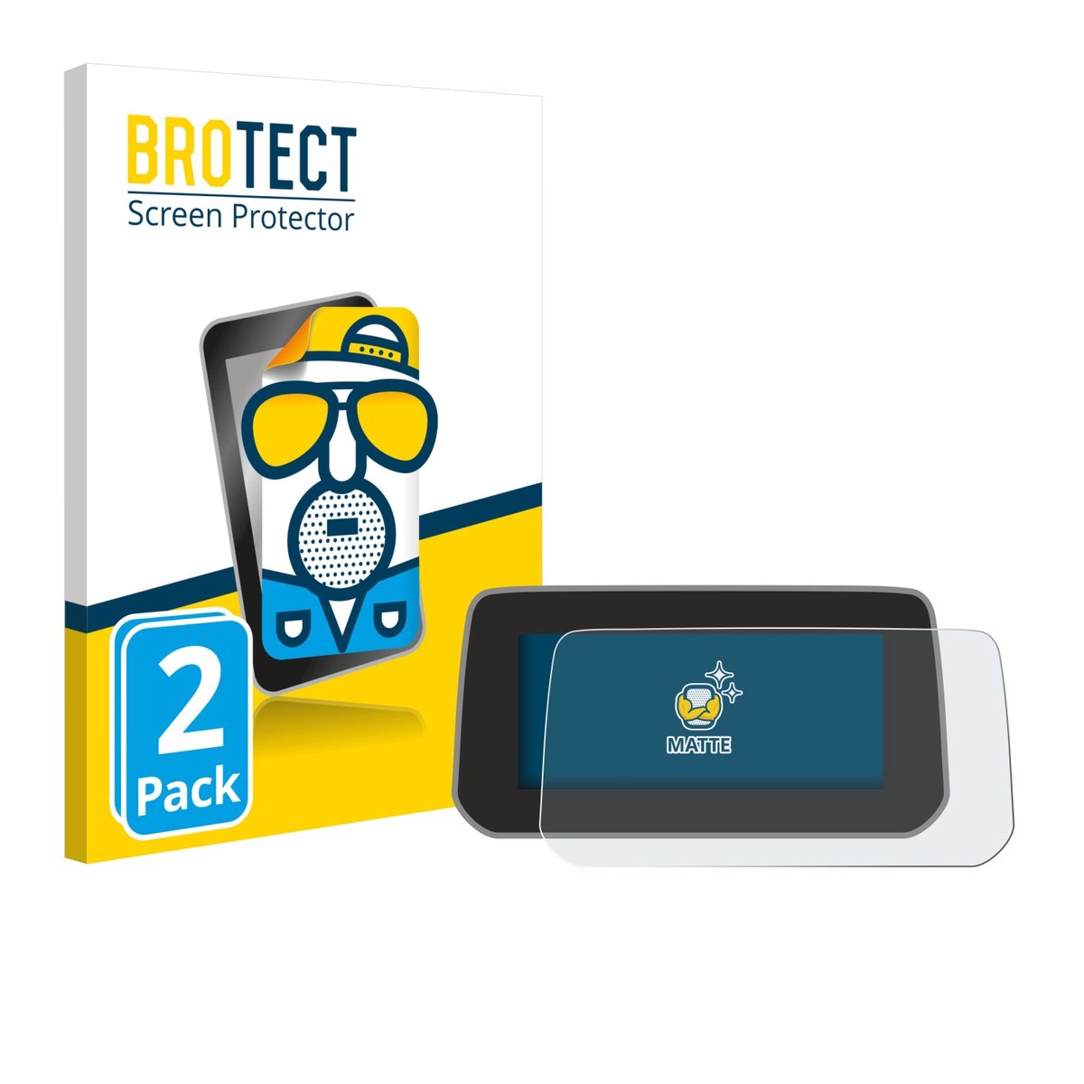 BROTECT - Screenprotector voor Mazda CX-5 2020 - Folie Beschermfolie matte 2 Stuks