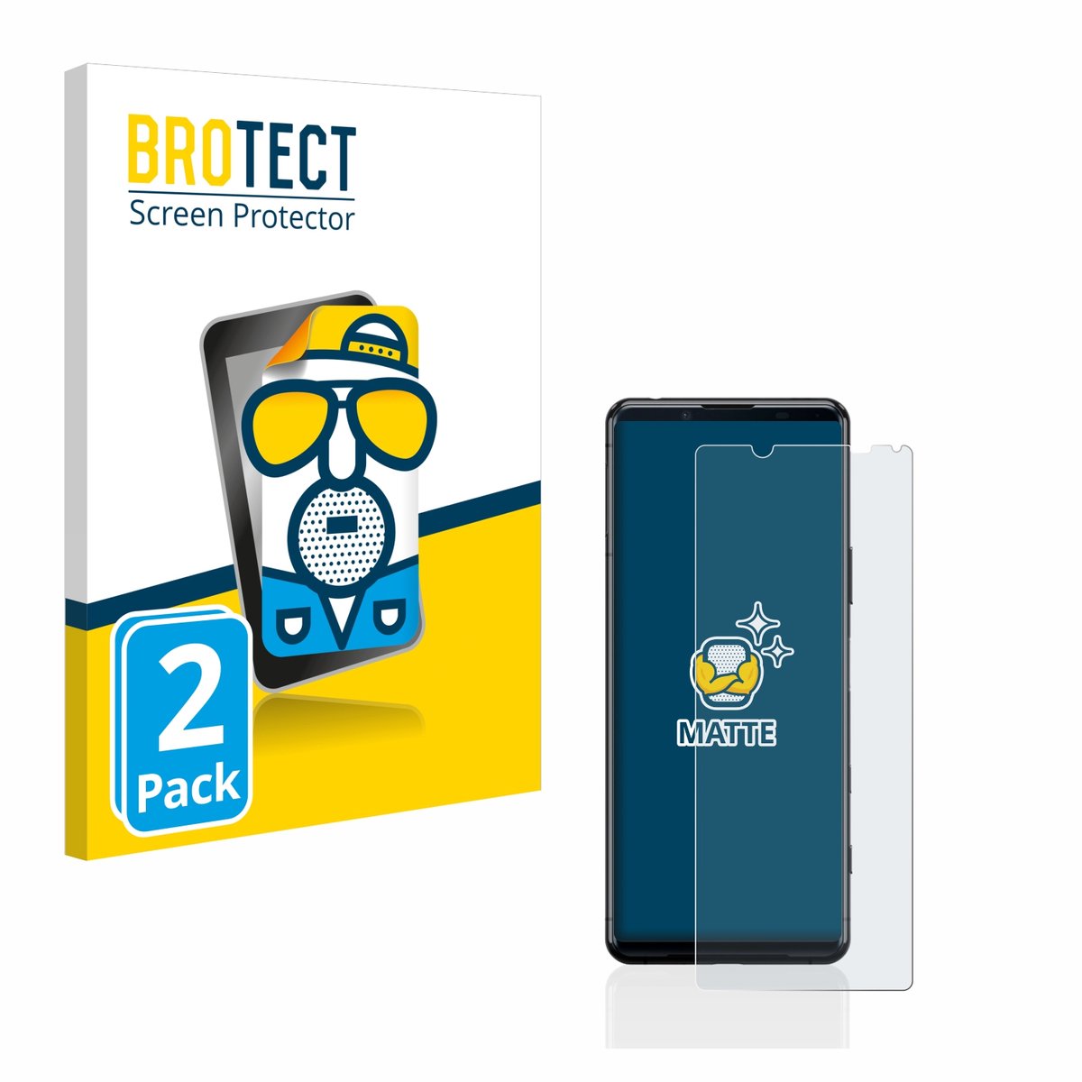 BROTECT - Screenprotector voor Sony Xperia 5 II - Folie Beschermfolie matte 2 Stuks