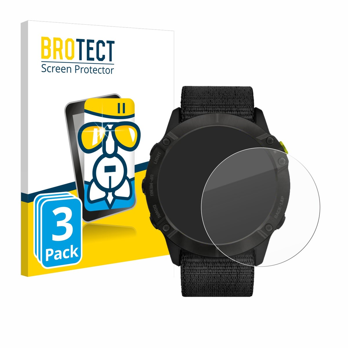 Screenprotector 3 Stuks voor Garmin Enduro Beschermglas transparant
