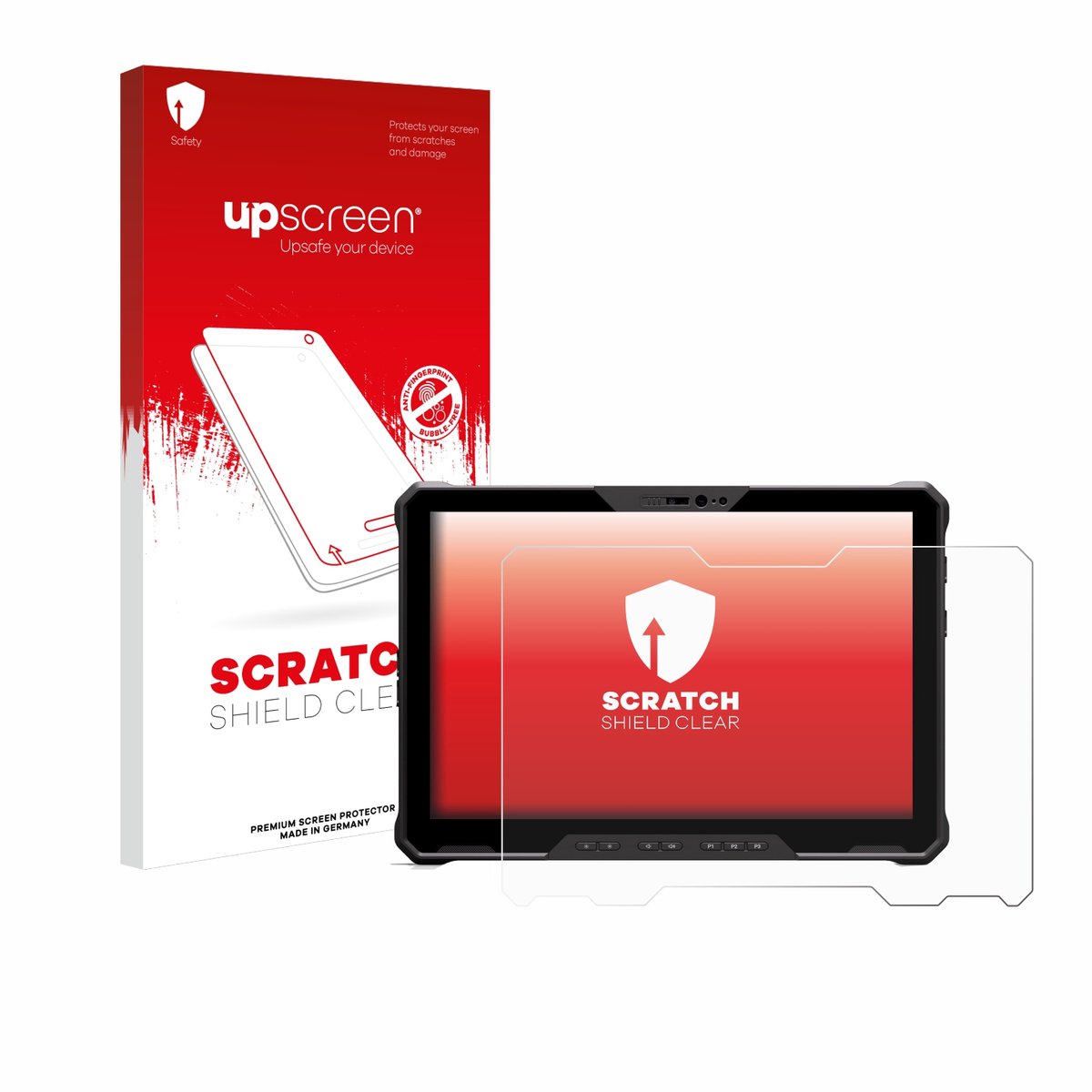 upscreen - Screenprotector voor Dell Latitude 7230 Rugged Extreme - Folie Beschermfolie transparant