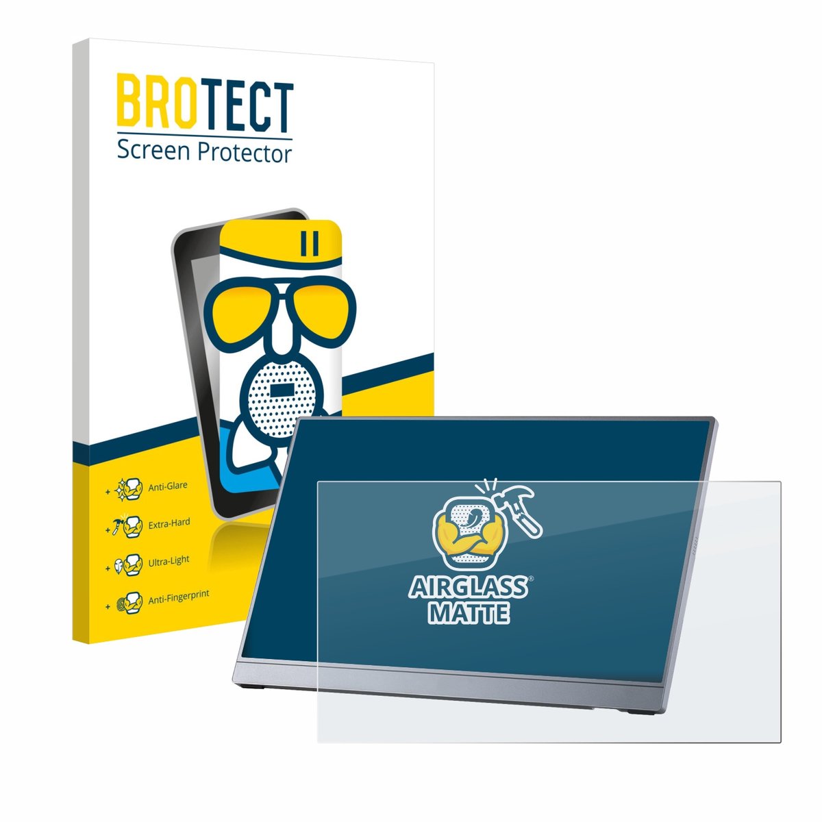 BROTECT - Screenprotector voor Arzopa Z3FC 16.1" - Folie Beschermfolie Beschermglas matte