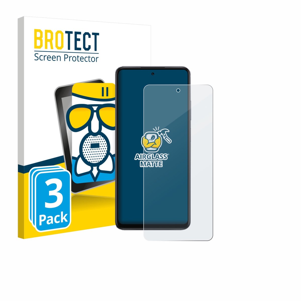 BROTECT - Screenprotector voor Oppo K13x - Folie Beschermfolie Beschermglas matte 3 Stuks
