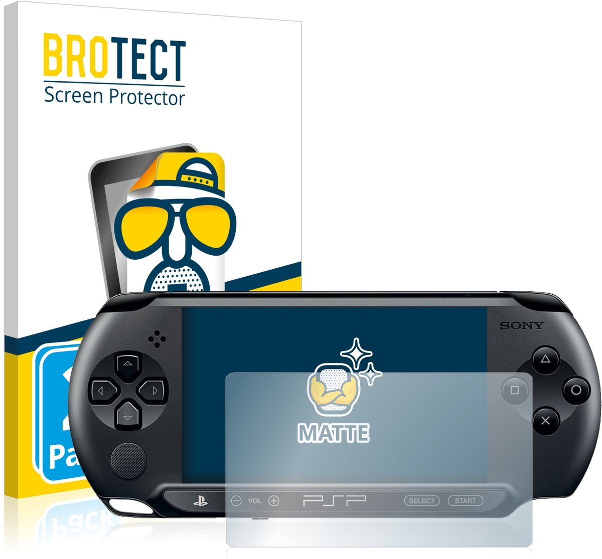 BROTECT - Screenprotector voor Sony PSP 1004 - Folie Beschermfolie matte 2 Stuks