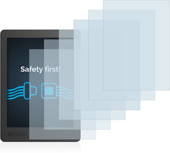 Savvies - Screenprotector voor Kobo Aura Edition 2 - Folie Beschermfolie transparant (6 Stuks) van Merkloos — afbeelding 5