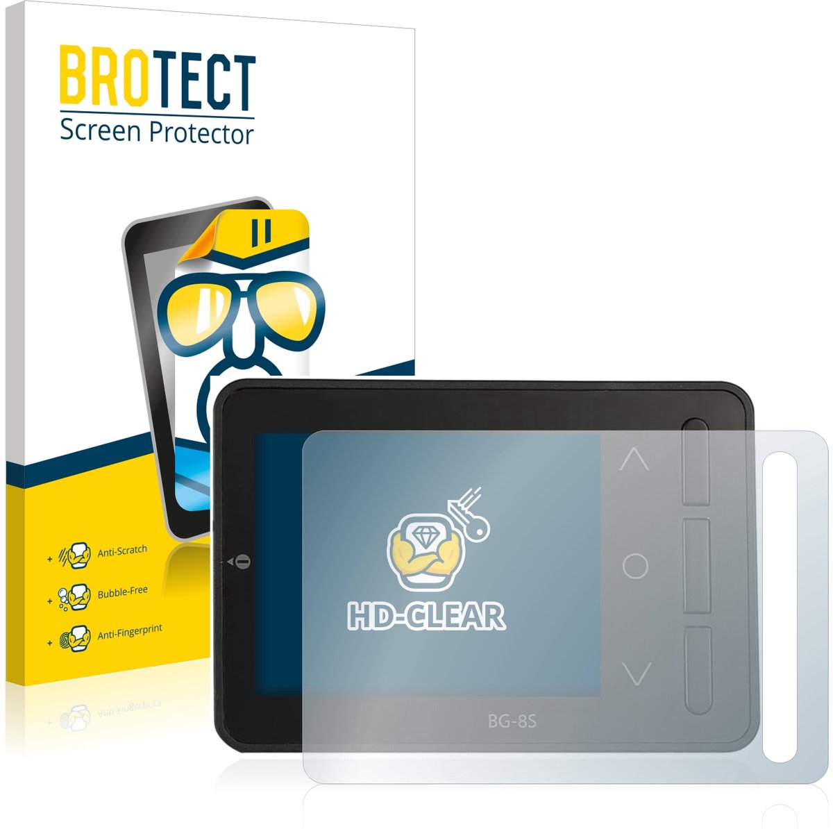 BROTECT - Screenprotector voor ISDT BG-8S - Folie Beschermfolie transparant 2 Stuks