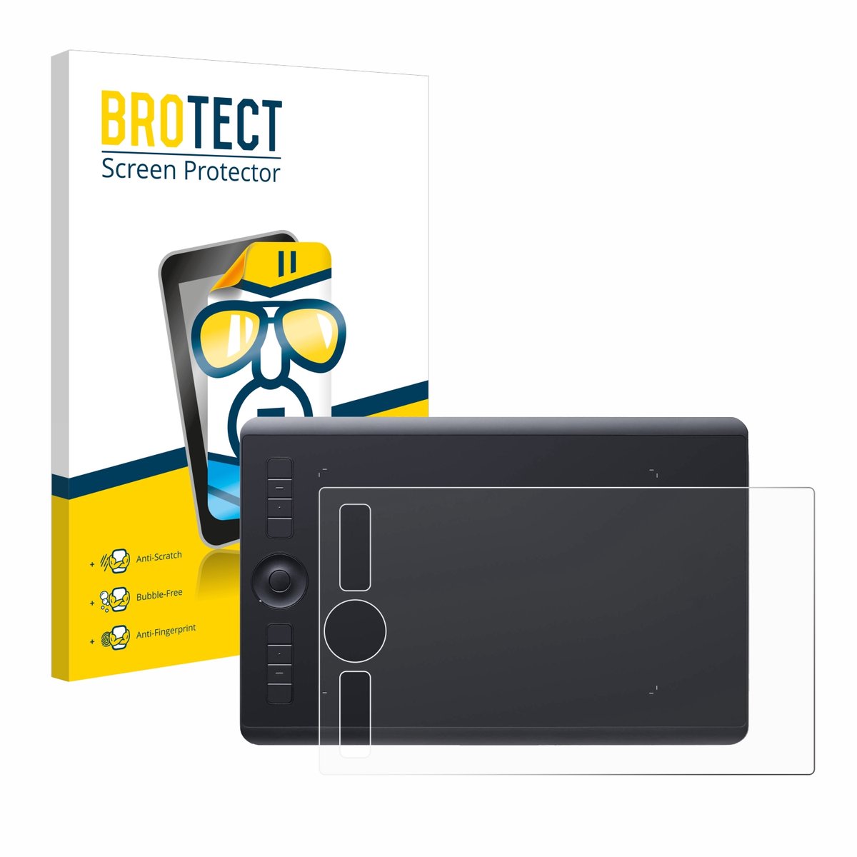 BROTECT - Screenprotector voor Wacom Intuos Pro M (2017) - Folie Beschermfolie transparant