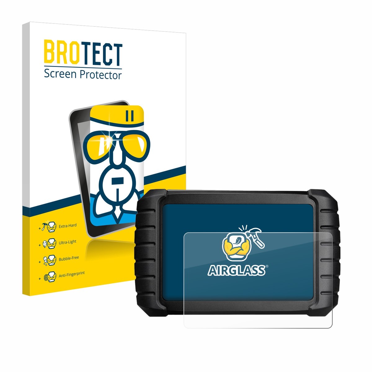 Screenprotector voor iCarsoft CR Max BT (2024) Beschermglas transparant
