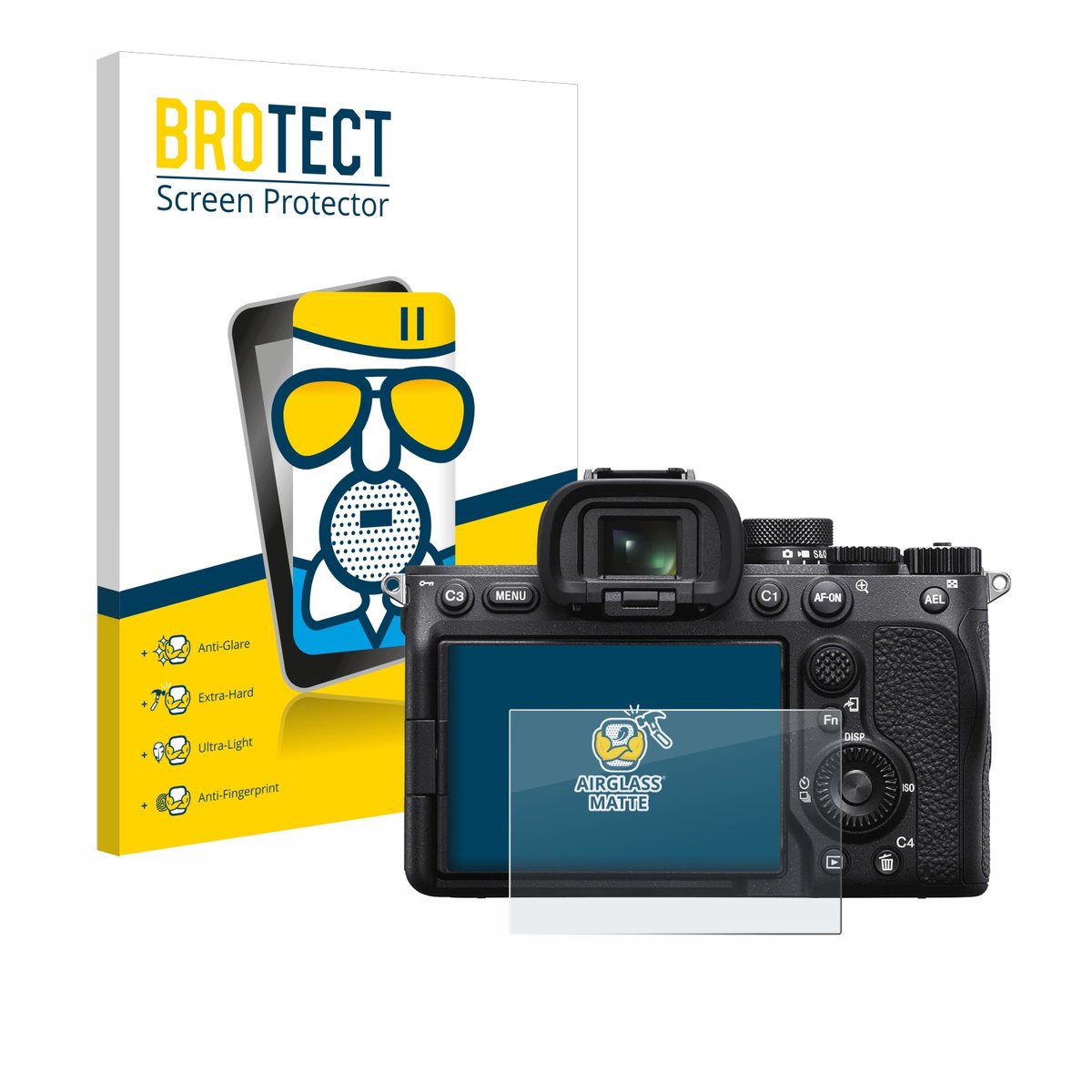 BROTECT - Screenprotector voor Sony Alpha 7 IV - Folie Beschermfolie Beschermglas matte