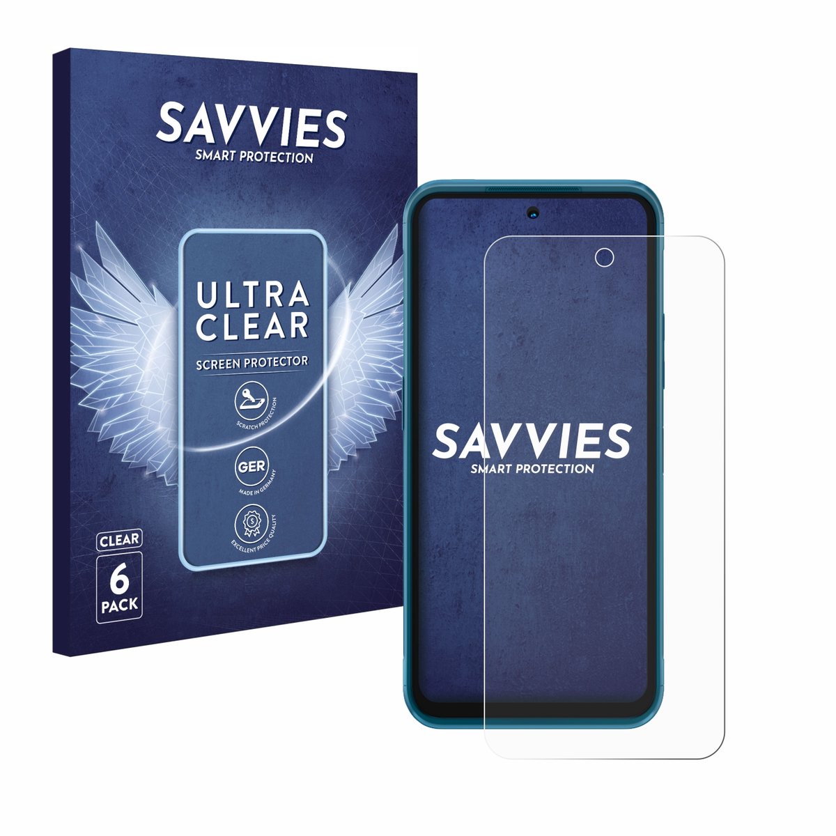 Savvies - Screenprotector voor Nokia XR20 - Folie Beschermfolie transparant 6 Stuks