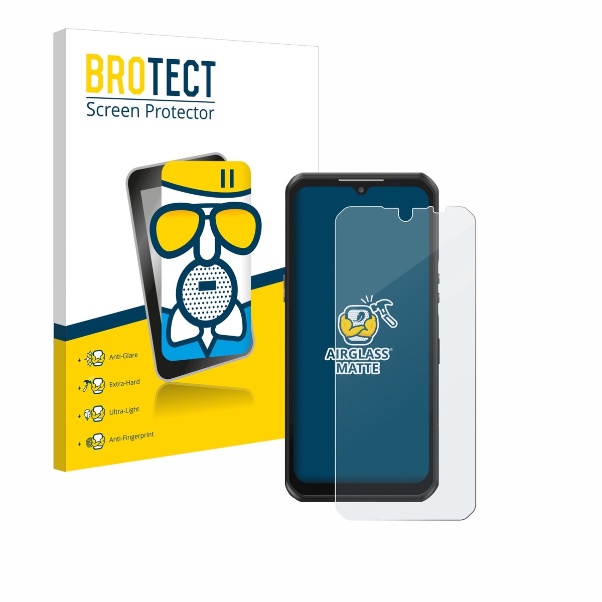 BROTECT - Screenprotector voor Oukitel WP39 - Folie Beschermfolie Beschermglas matte